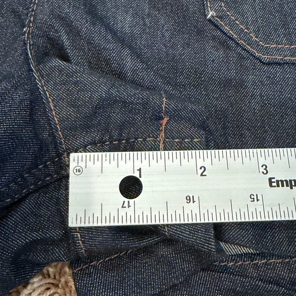 NWT new 31 Anthropologie Maeve Colette denim Jean shorts dark wash pockets - Picture 13 of 17